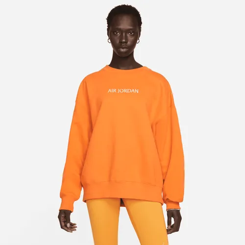 Air Jordan Sweatshirt met ronde hals voor dames - Oranje