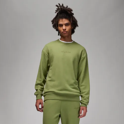 Air Jordan Wordmark sweatshirt van fleece met ronde hals voor heren - Groen