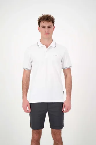 Airforce Hrm0655 double stripe 100 white heren polo -