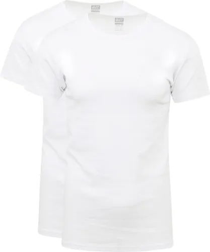 Alan Red Copenhagen 2-Pack Ronde Hals T-shirts WHITE   