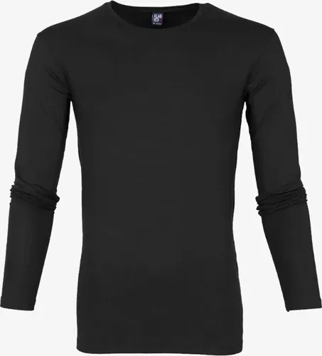 Alan Red - Milton Longsleeve Shirt Zwart - M - Body-fit