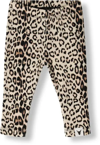 ALIX MINI Baby Jeans & Broeken Knitted Leopard Legging - Bruin