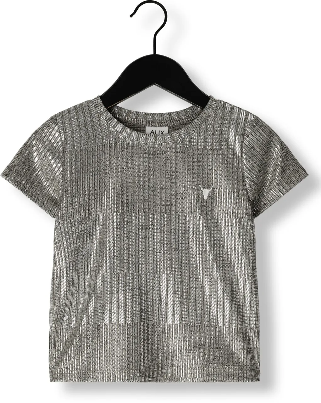 ALIX MINI Meisjes Tops & T-shirts Knitted Sliver Foil T-shirt - Zilver