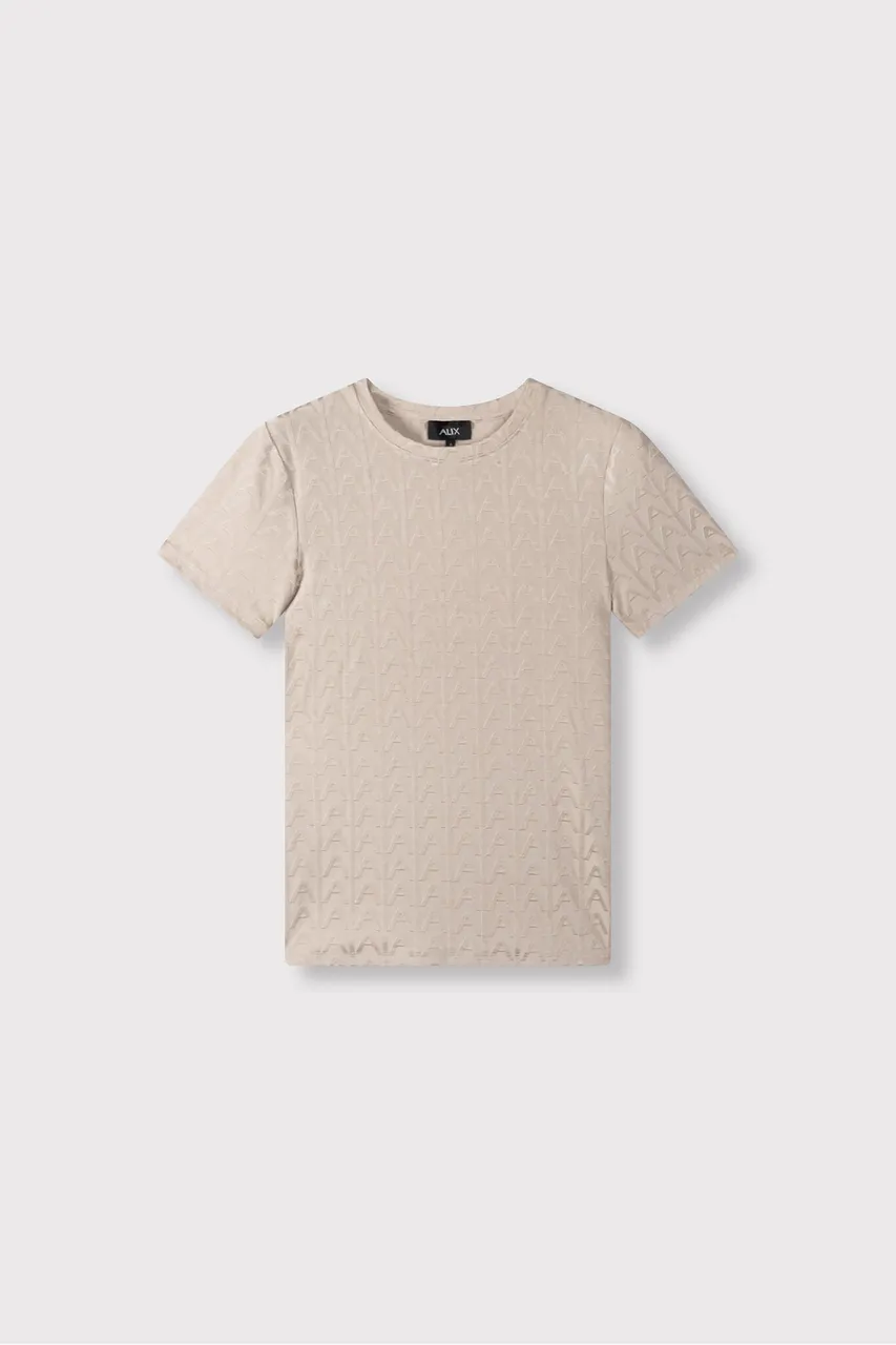 Alix The Label 2403827529 ladies knitted a jacquard t-shirt