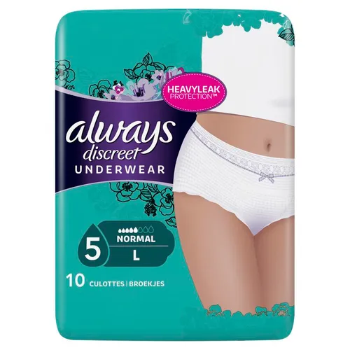 Always Discreet Incontinence Pants L Lage Taille10