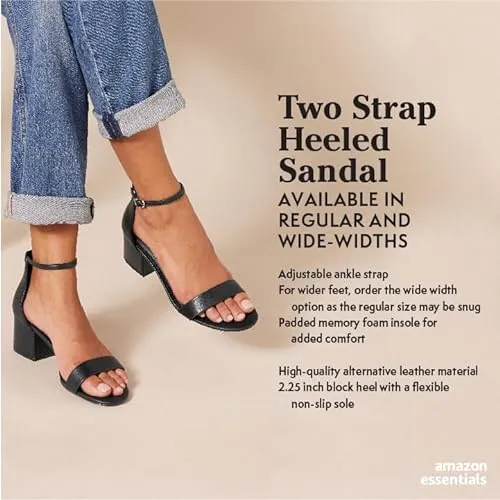 Amazon Essentials Sandales à deux lanières pour femme