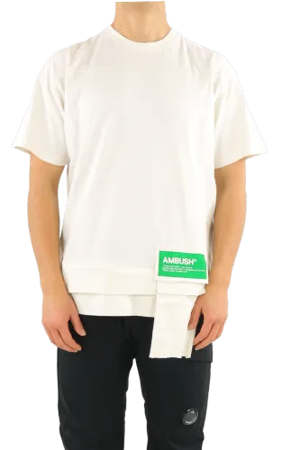 AMBUSH Heren waist pocket t-shirt tofu fern