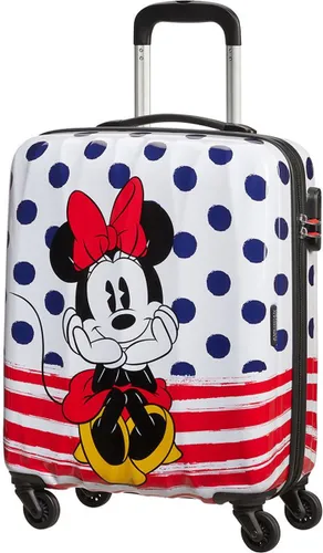 American Tourister Kinderkoffer - Disney Legends Spinner55/20 Alfatwist 2.0 (Handbagage) Minnie Blue Dots