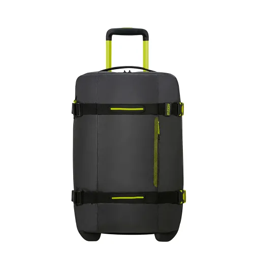 American Tourister Urban Track Duffel On Wheels S Coated Black Lime