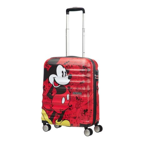American Tourister Wavebreaker Disney Spinner 55 mickey comics red Harde Koffer
