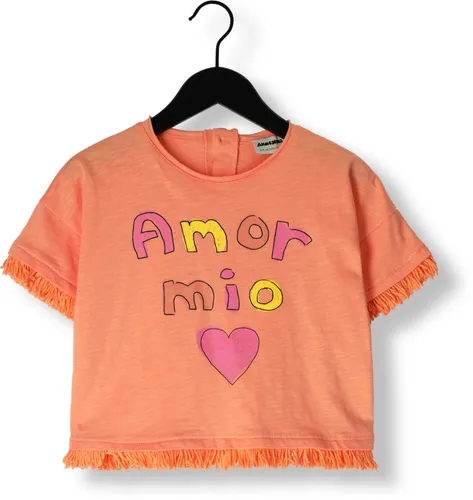 AMMEHOELA Meisjes Tops & T-shirts Am-fringe-04 - Koraal