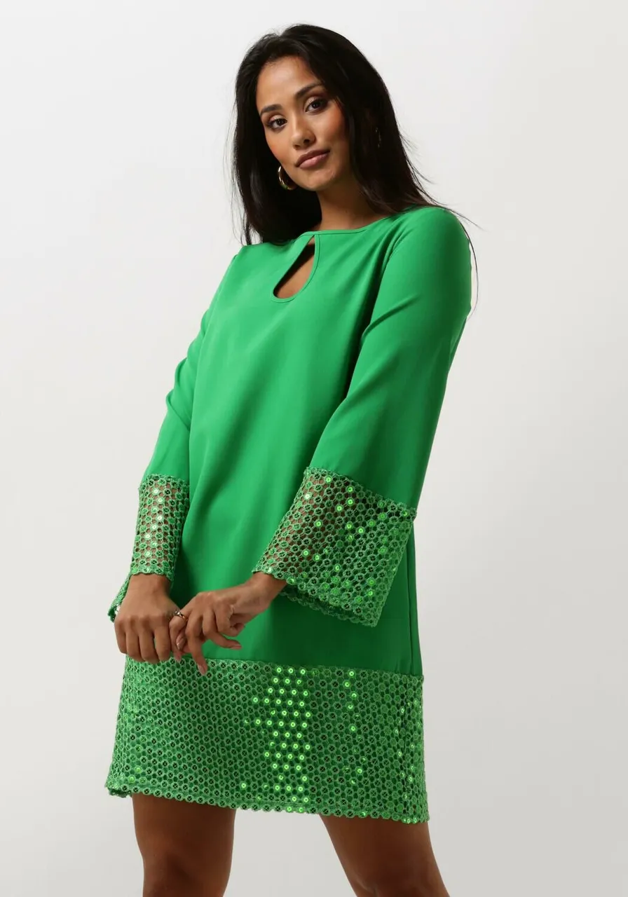 ANA ALCAZAR Dames Kleedjes Mix Dress - Groen