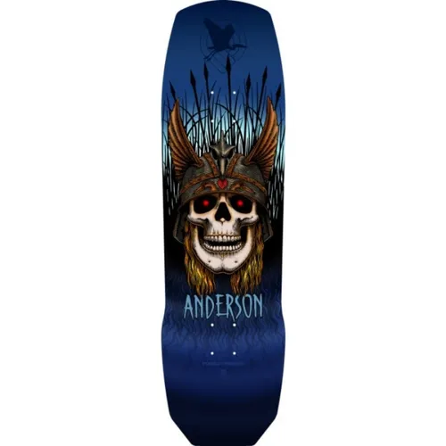 Andy Anderson Heron 9.13" Blue Skateboard Deck - 9.0"