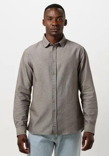 ANERKJENDT Heren Hemden Aklouis L/s Linen Shirt - Bruin