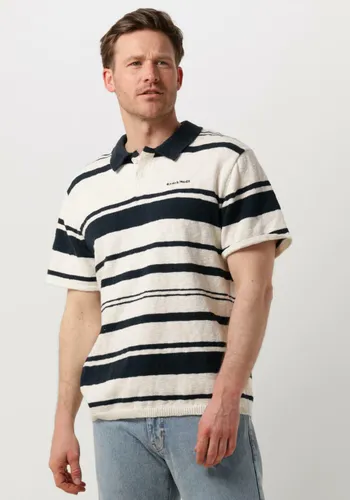 ANERKJENDT Heren Polo's & T-shirts Aksofus Stripe S/s Knit - Gebroken Wit