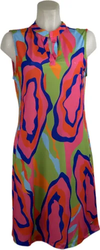 Angelle Milan – Travelkleding voor dames – Mouwloze Roze/Blauw/Groene Jurk – Ademend – Kreukherstellend – Duurzame jurk - In 5 maten