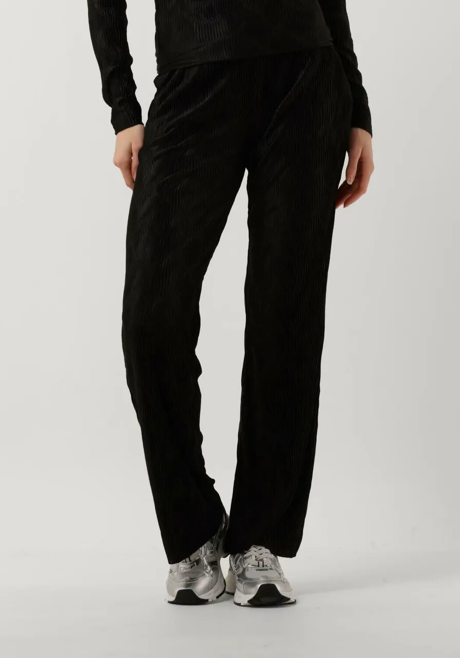 ANOTHER LABEL Dames Broeken Garcelle Pleated Pants - Zwart