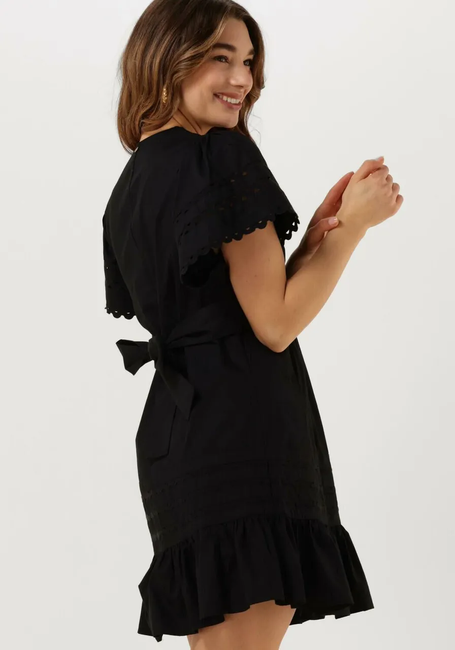 ANTIK BATIK Dames Kleedjes Roda Mini Dress - Zwart