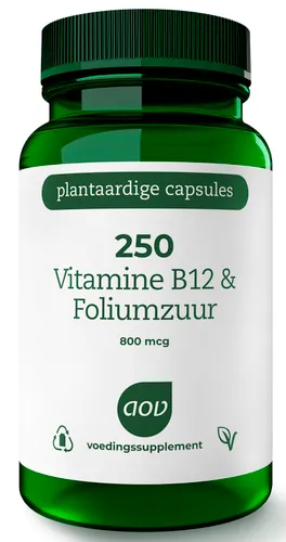AOV 250 Vitamine B12 & Foliumzuur Vegacaps