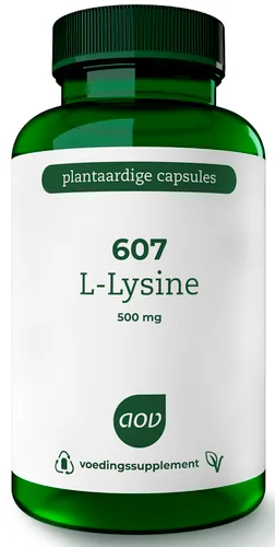 AOV 607 L- Lysine HCl 500mg Vegacaps