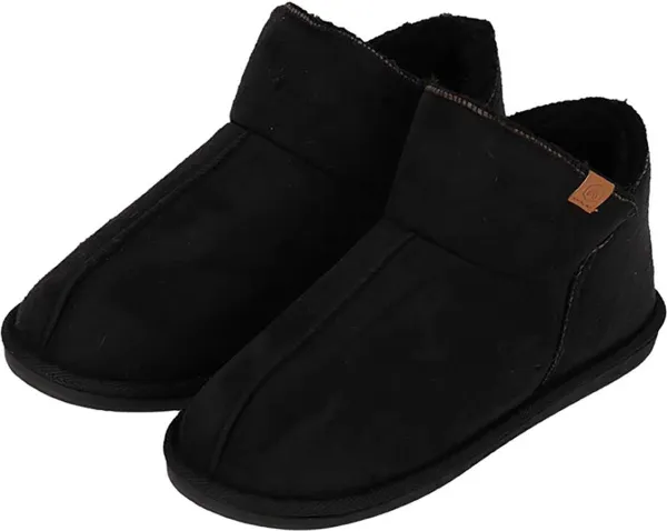 Apollo Pantoffels Heren - Boots Suede - Zwart