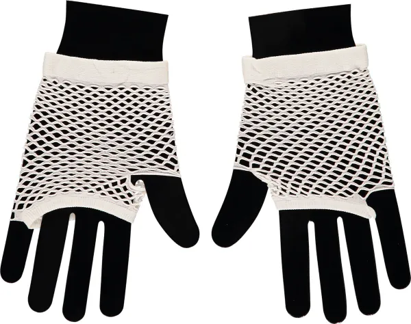 Apollo - Visnet handschoenen - Korte handschoenen - Wit - One