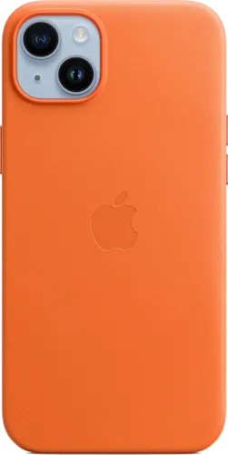Apple iPhone 14 Plus Back Cover met MagSafe Leer Oranje