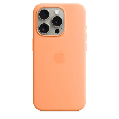 Apple Siliconen hoes met MagSafe voor iPhone 15 Pro -
