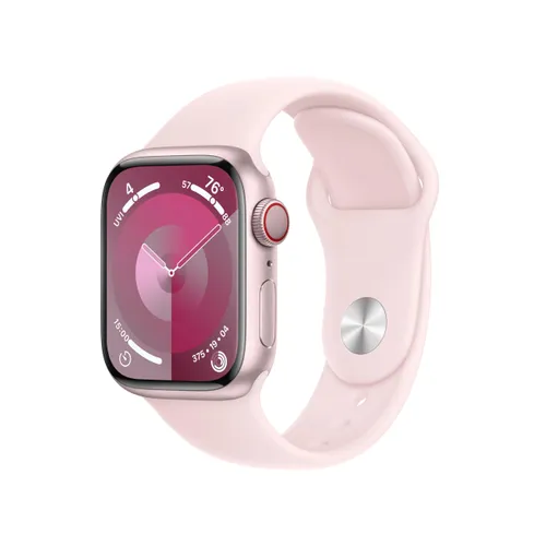 Apple Watch Series 9 (41 mm GPS + mobiel) met roze