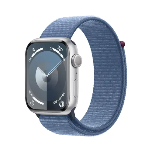 Apple Watch Series 9 (45 mm GPS) Smartwatch met zilveren