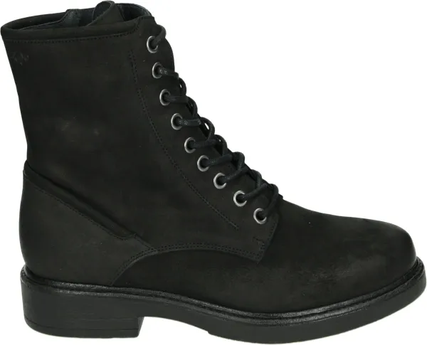 AQA Shoes A8441 - Volwassenen VeterlaarzenHoge sneakersDames sneakersDames veterschoenenHalf-hoge schoenen - Kleur: Zwart
