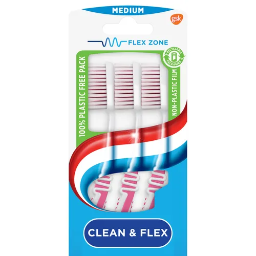 Aquafresh Clean & Flex Tandenborstel Medium