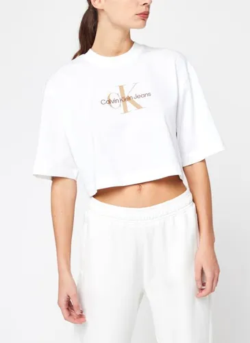 Archival Monologo Cropped Tee by Calvin Klein Jeans
