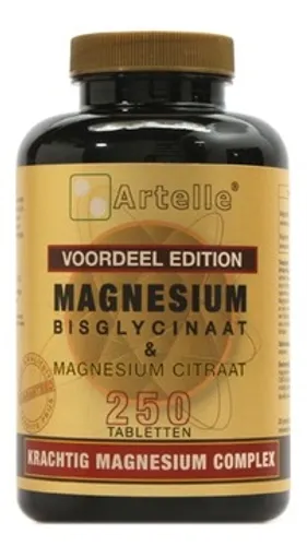 Artelle Magnesium Bisglycinaat & Citraat Tabletten