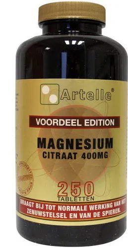Artelle Magnesium Citraat 400mg Tabletten 250st