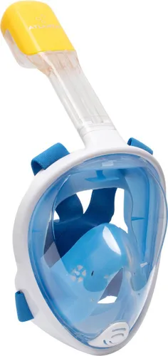 Atlantis Full Face Mask - Snorkelmasker - Kinderen - Wit/Blauw - XS
