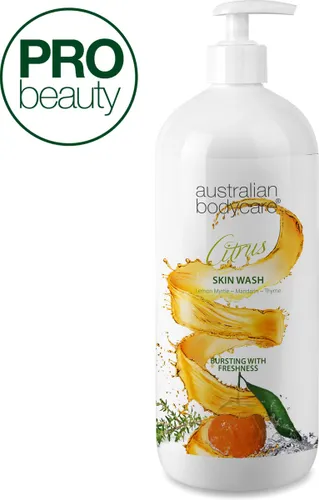 Australian Bodycare Professionele Citrus Skin Wash - 1000ml Professionele douchegel met Teatree Olie en citrus voor dagelijks gebruik