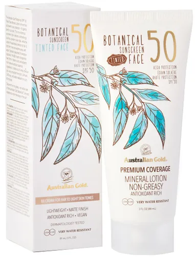 Australian Gold Botanical Tinted Face Fair-Light SPF50 89 ml