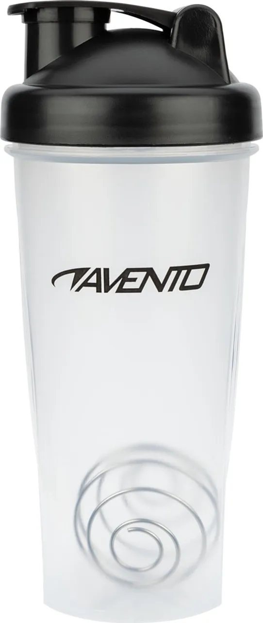 Avento Shakebeker - 0.6 Liter - Transparant/Zwart - 0,60 L