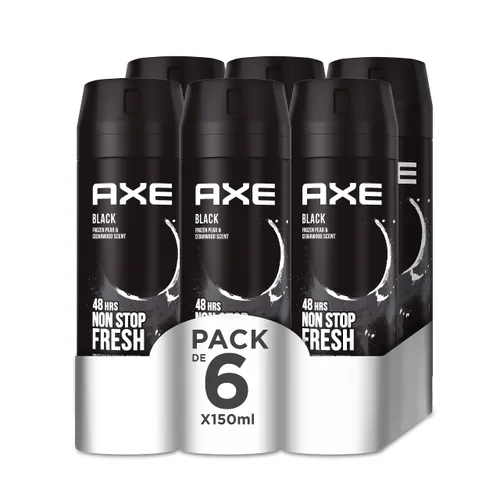 AXE Deodorant Bodyspray Black - 6 x 150ml