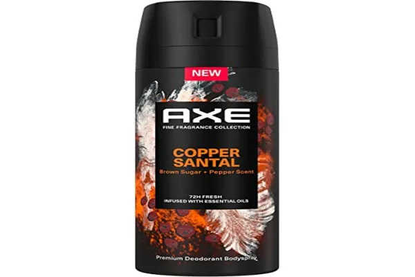 Axe Deodorantspray 72 uur koper sandelhout voor heren