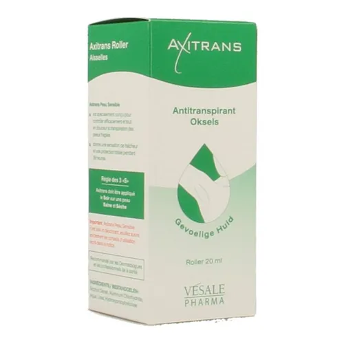 Axitrans Roller Gevoelige Huid A/transpirant 20ml