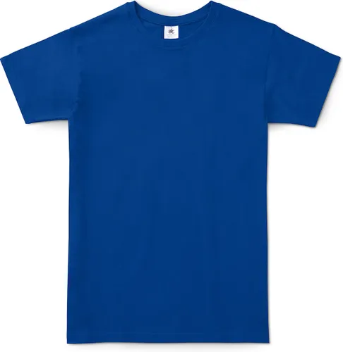 B&C Exact 150 Heren T-Shirt - Koningsblauw - Small - Korte Mouwen