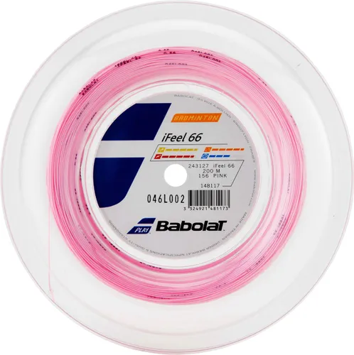 Babolat I-FEEL 66 badmintonsnaar - roze - coil 200m