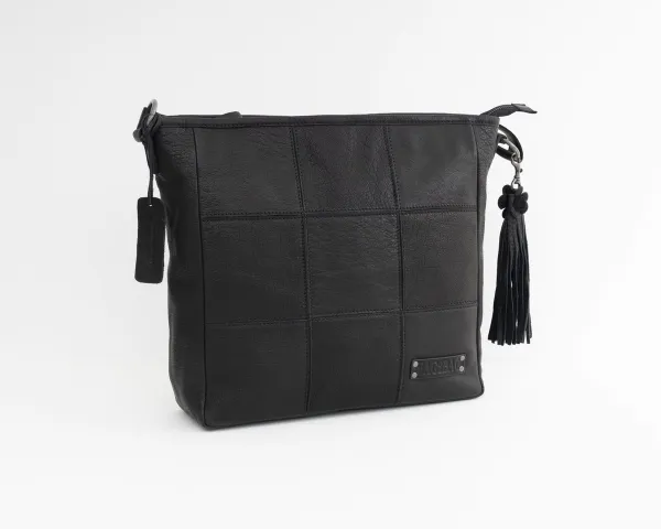 Bag2Bag Lederen Schoudertas Dames Sarnia Black Limited Edition