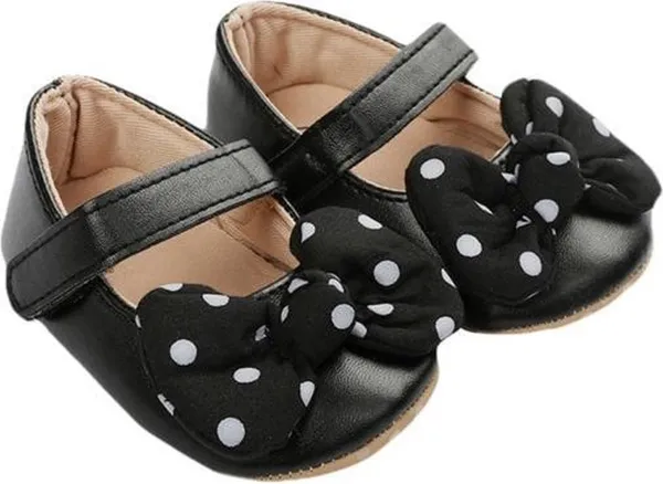Ballerinas- Meisjes schoenen - Babyschoenen - Baby schoentjes Meisje - Zomer - Zwart