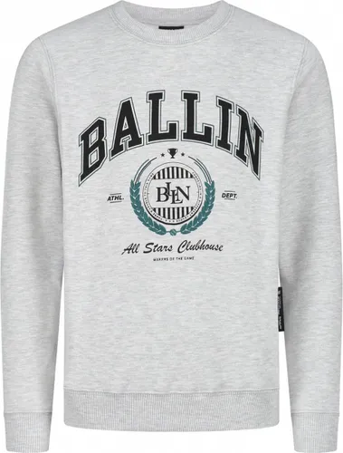 Ballin Amsterdam - Jongens Slim fit Sweaters Crewneck LS - Grey