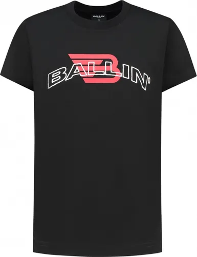 Ballin Amsterdam T-shirt with frontprint Jongens T-shirt - Black