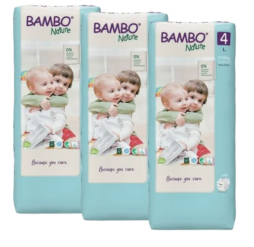 Bambo Nature Luiers Maat 4 L - Multiverpakking