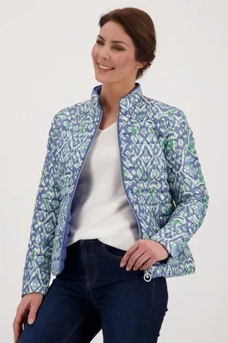 Barbara Lebek Blauwe omkeerbare gewatteerde jas